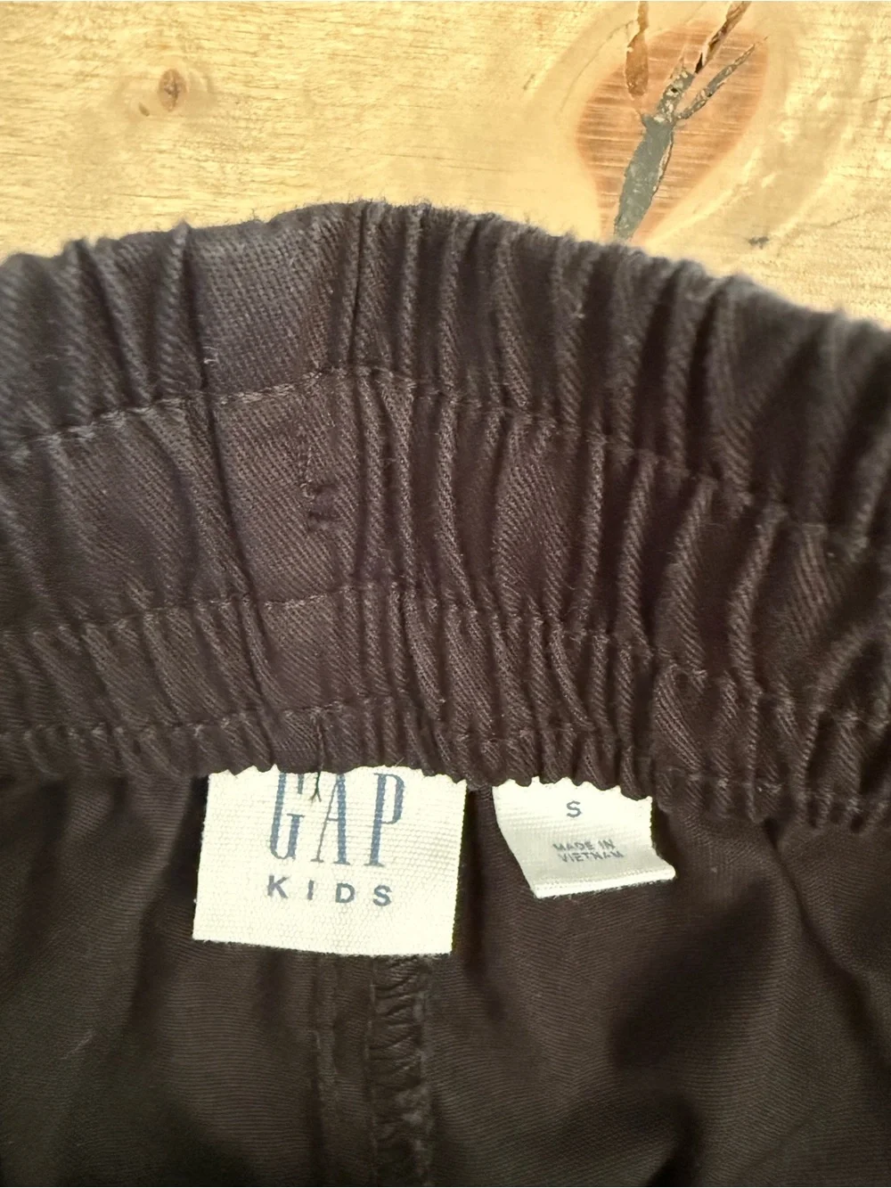 GAP Black Cargo Pants with Elastic Waist
